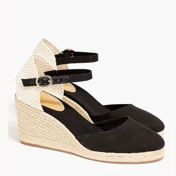 J. Crew Shoes - ✨NEW WITH BOX✨ J. Crew Ankle-strap Espadrille Wedges Size 10.5